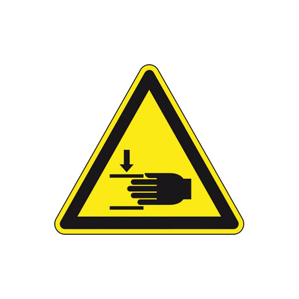 Spare part image Advertencia adhesiva pinza de mano, ISO 7010